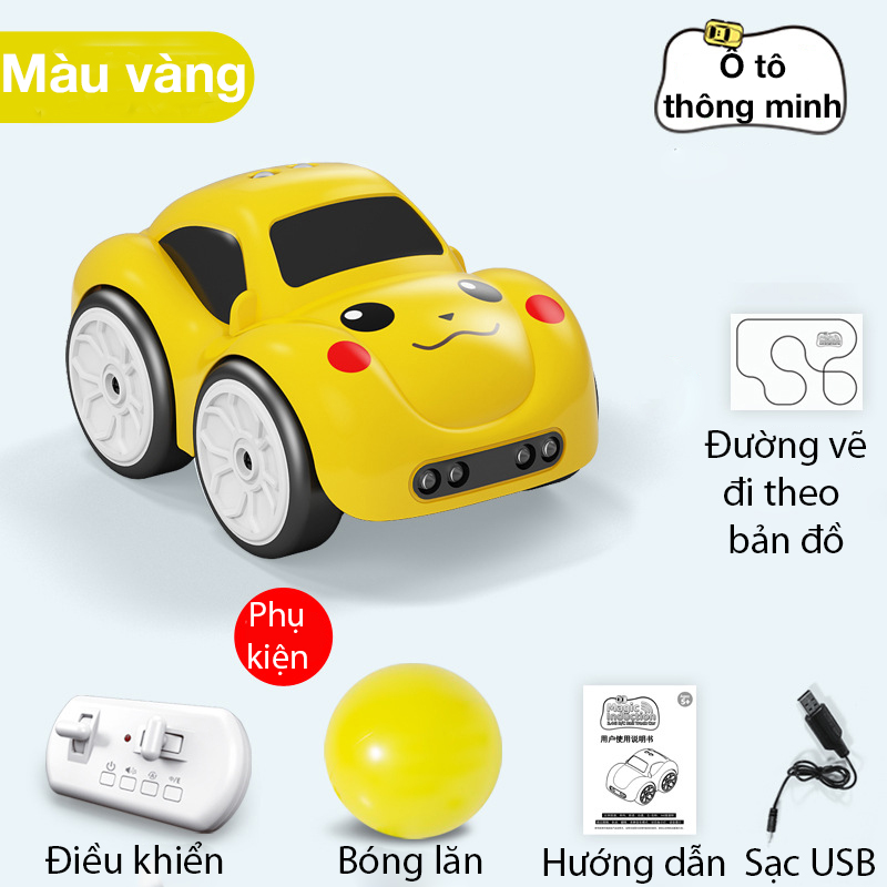 Xe ô tô điều khiển từ xa KAVY NO.8808 thông minh đa chức năng cảm biến ngoại vật, di chuyển 360 độ đi theo đường nét vẽ