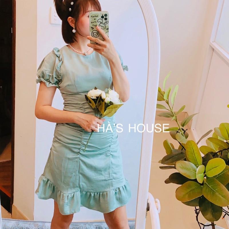 Đầm body màu xanh mint siêu dễ thương