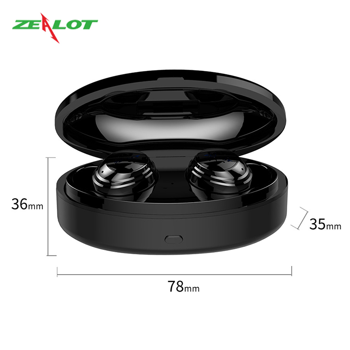 Tai nghe bluetooth Zealot không dây hàng chính hãng tương thích với nhiều dòng điện thoại như iphone, samsung, xiaomi, oppo... dành cho cả nam và nữ