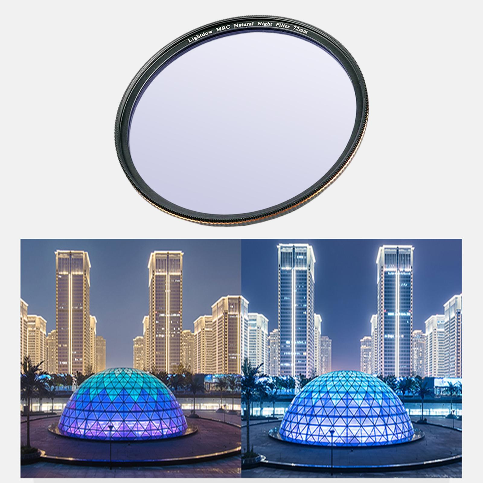 Night Filter for Clear Night Scenes Photography Optical Glass Material Light Pollution Reduction