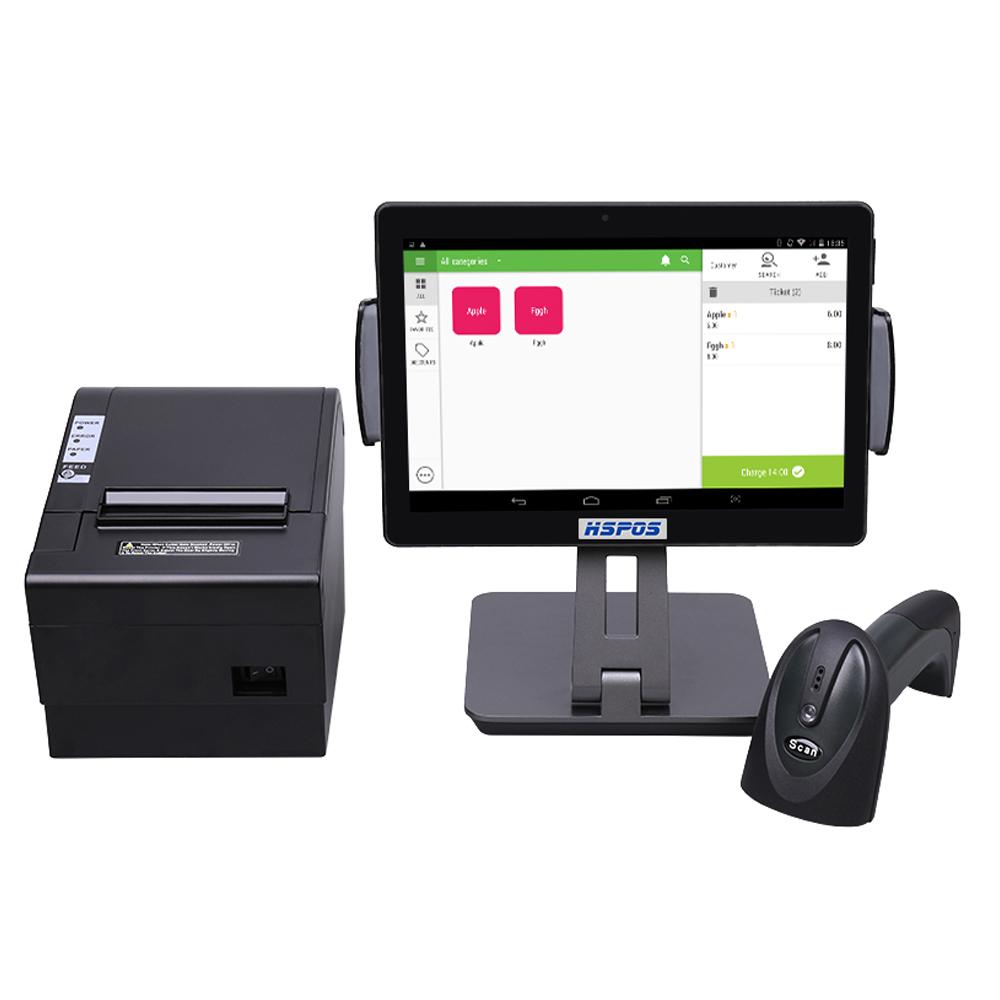 Máy tính bảng Android 10 inch bán lẻ Tất cả trong một Máy tính tiền POS Android có phần mềm