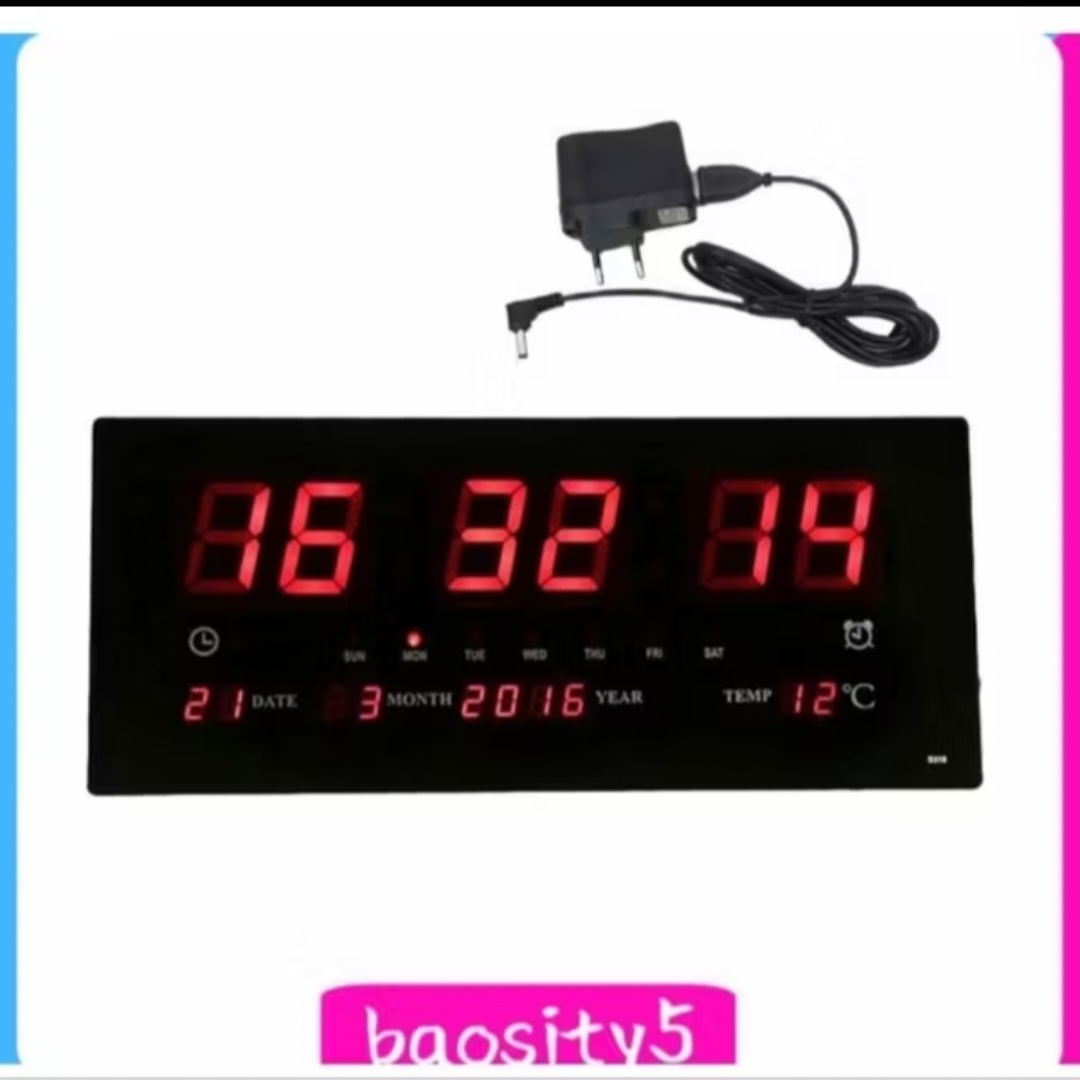 1 ĐỒNG HỒ LED TREO TƯỜNG BÁO GIỜ NHIỆT ĐỘ NGÀY THÁNG NĂM THỨ ĐA NĂNG