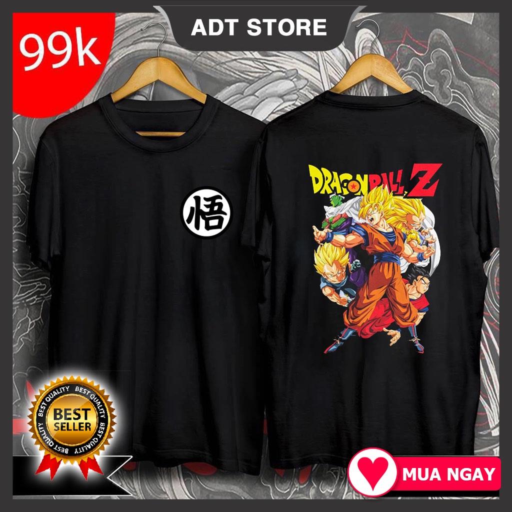 Top 4 Áo Thun In Hình GoKu Super Saiyan "7 Viên Ngọc Rồng" Dragon Ball Mẫu Đen Cực Chất độc đẹp giá rẻ