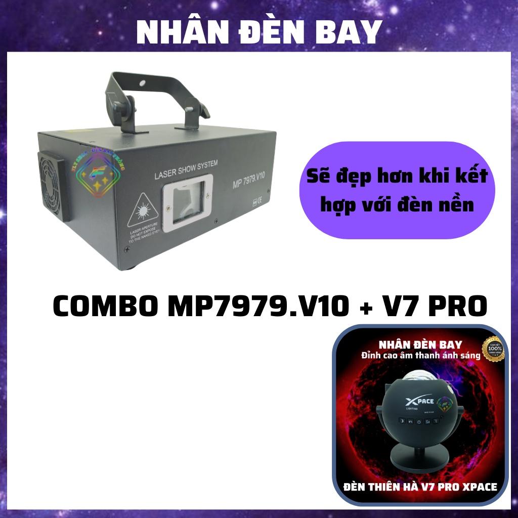 Đèn Bay Phòng MP7979.V10 Chiếu Tia 3D Hơn 1600 Hiệu Ứng Cảm Biến Nhạc Dùng cho Phòng Bay, Sân Khấu, Bar