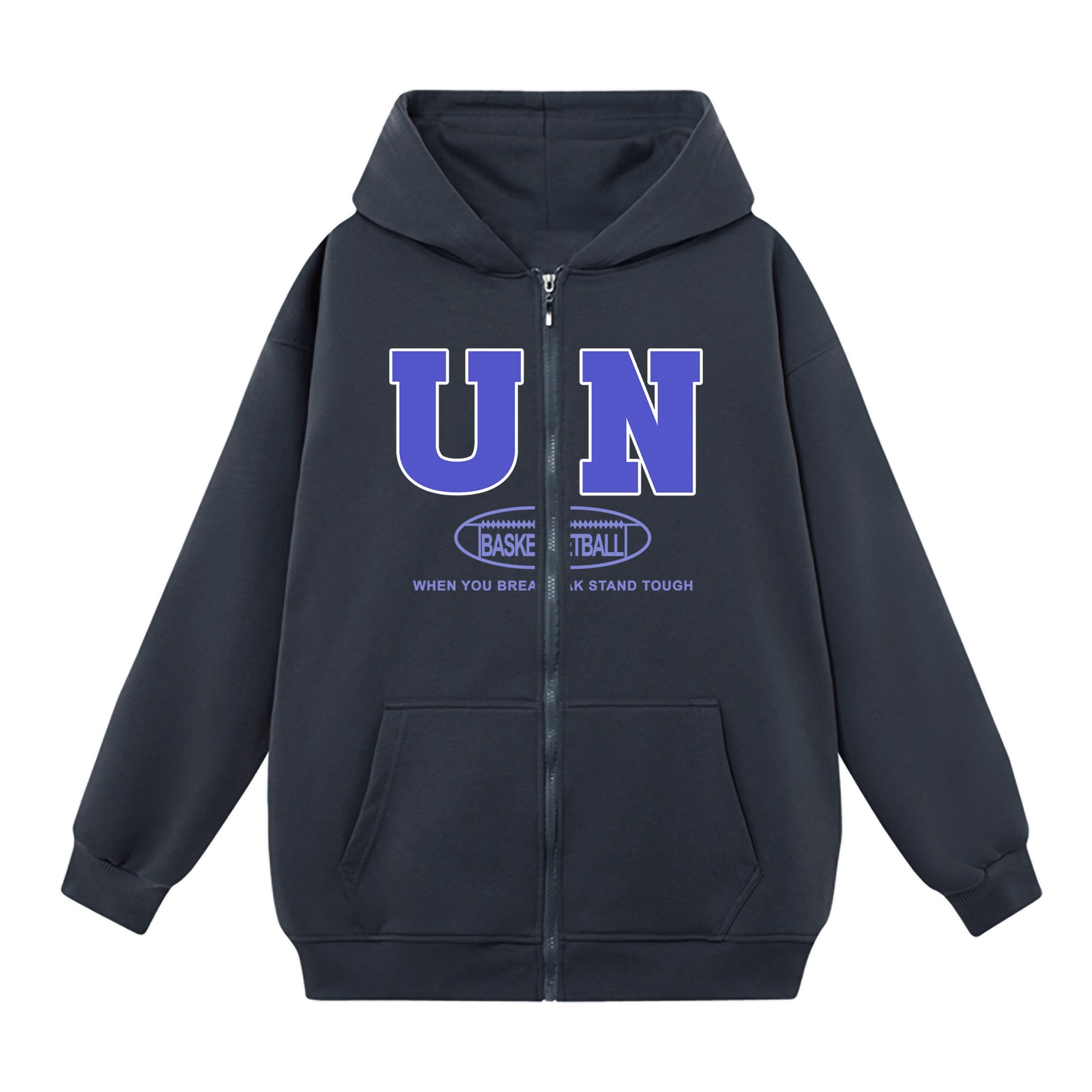 Áo khoác Hoodie Zip SAM CLO nam nữ có mũ khóa kéo chất tay dài thu đông form rộng ZIP UN