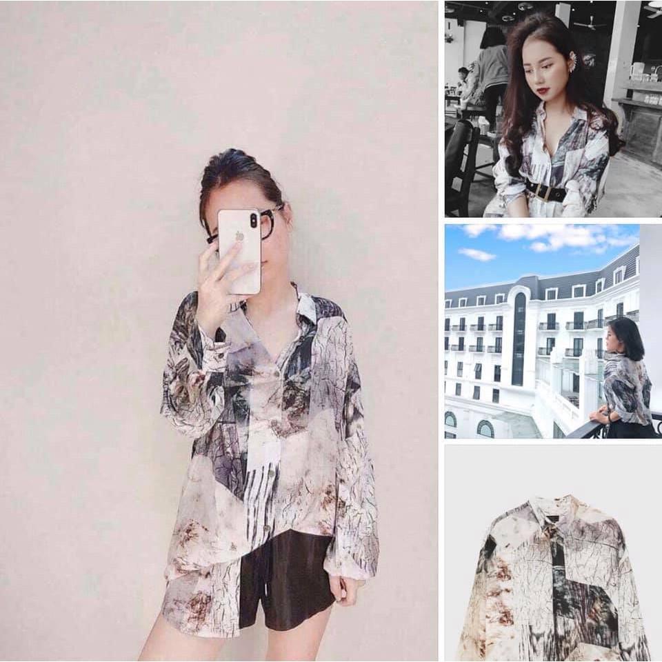 Áo sơ mi Nam họa tiết đá  có sẵn 0072/278 0072278 (nữ mặc được)
