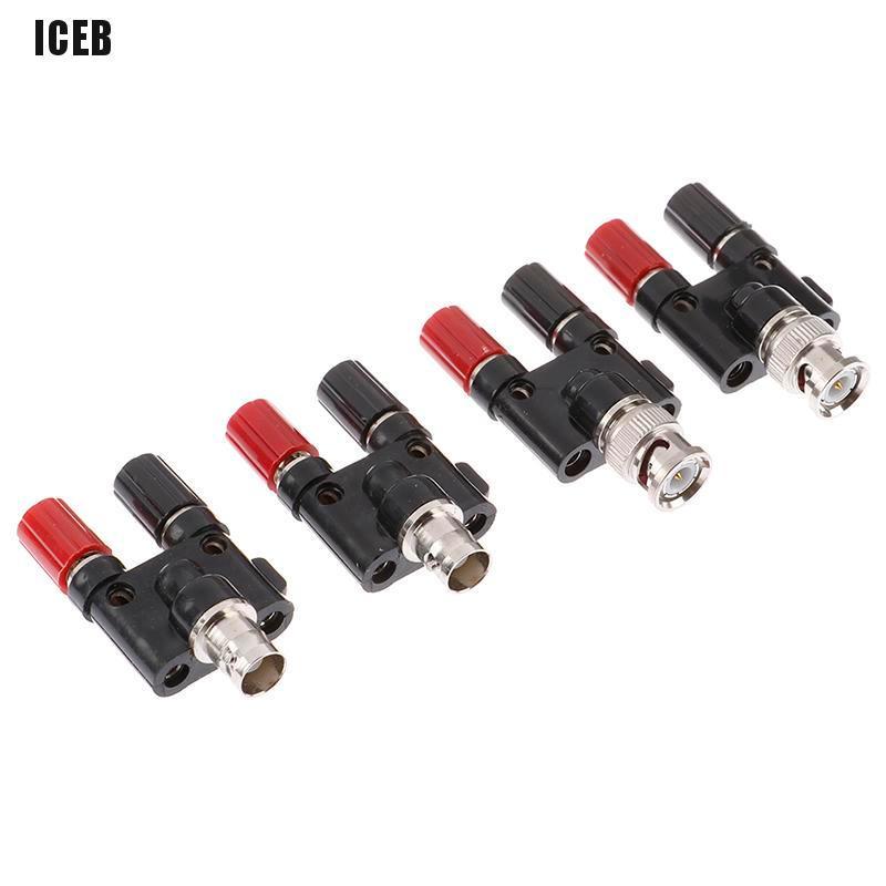 1 Đầu Nối Bnc Male / Female Sang Dual Banana Jack Bắp Chuối 4mm