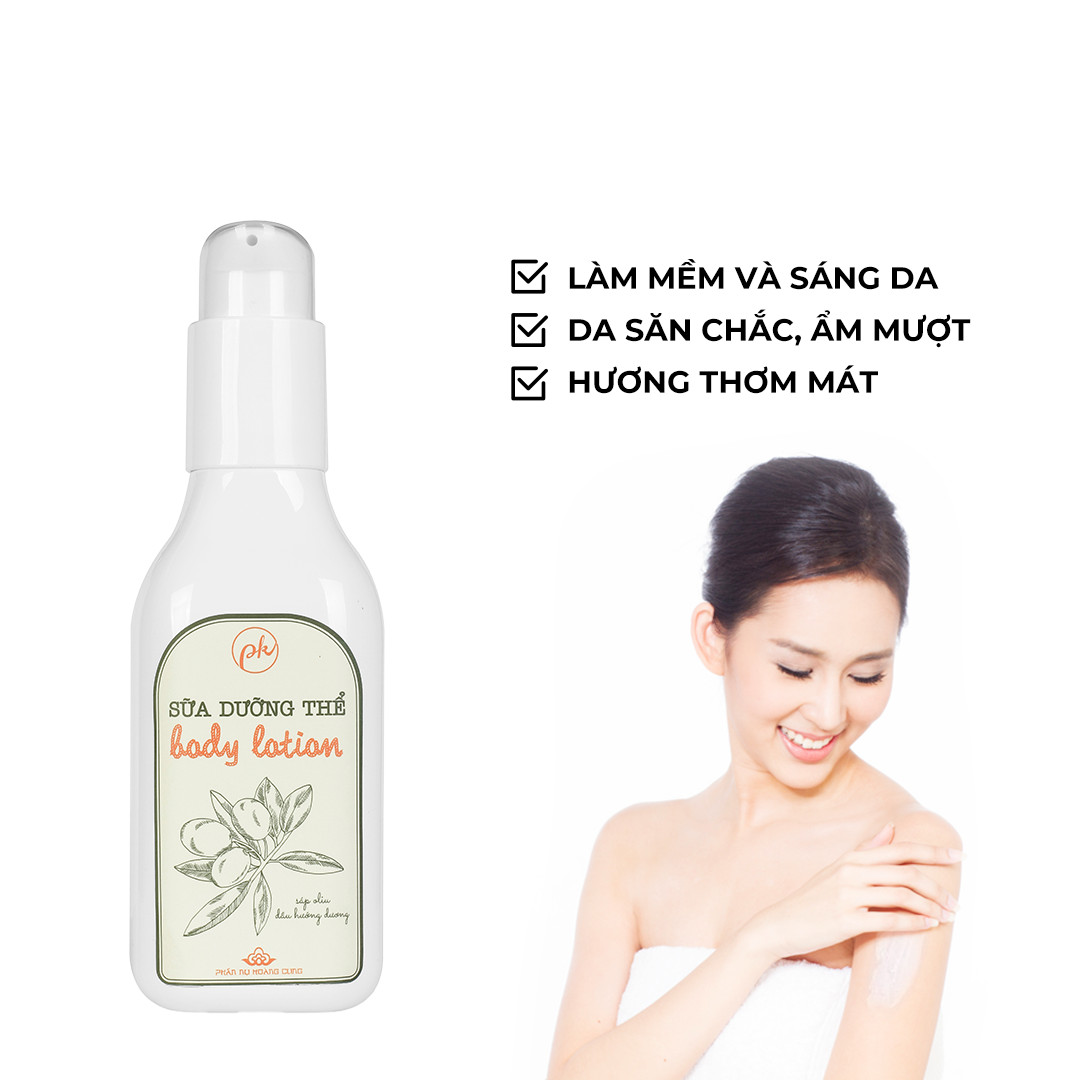 Sữa Dưỡng Thể Giúp Phục Hồi Da, Dưỡng Trắng Body Lotion (200ml) | Phấn Nụ Hoàng Cung