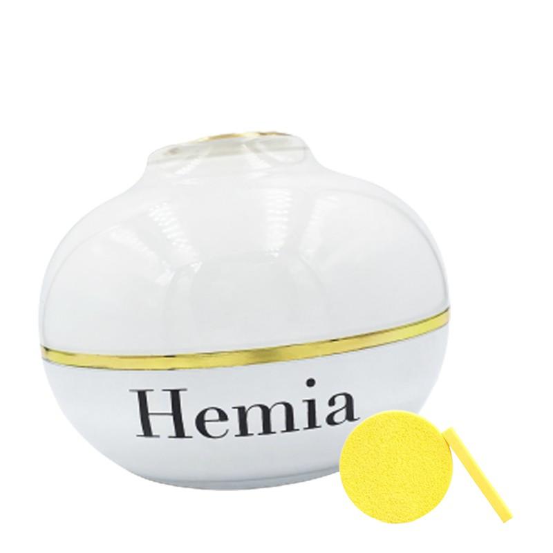 Kem dưỡng toàn thân Hemia Whitening Body Cream 150g và bông nở rửa mặt 12pcs HEMIA (combo