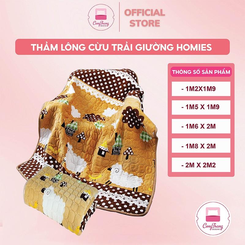 Thảm lông cừu cỡ trẻ em, cá nhân trải giường thảm nhung đa năng 3 lớp - 10 Mẫu Đa Dạng