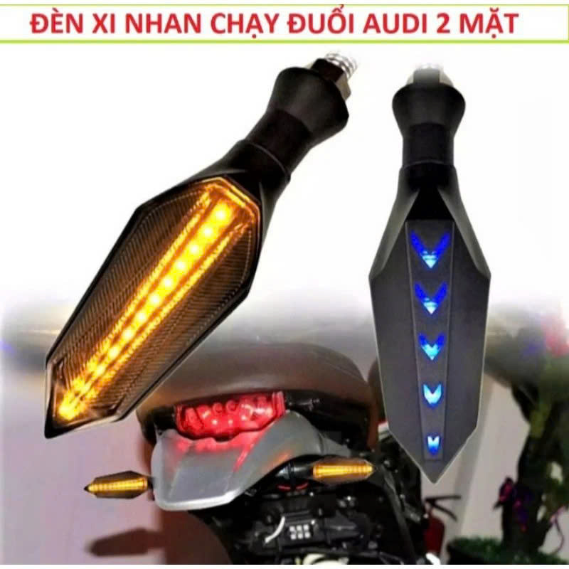 Đèn Xi Nhan AUDI 2 Mặt – Độ Xe Máy Chuyên Nghiệp, Sáng Đẹp, Loại Tốt Không Lo Cháy