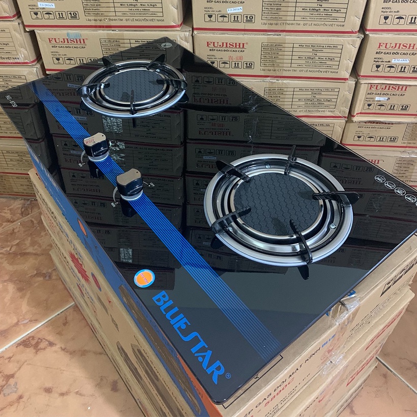 Bếp gas âm hồng ngoại Bluestar NG-6750C, 2 vòng lửa có đầu hâm - Hàng chính hãng