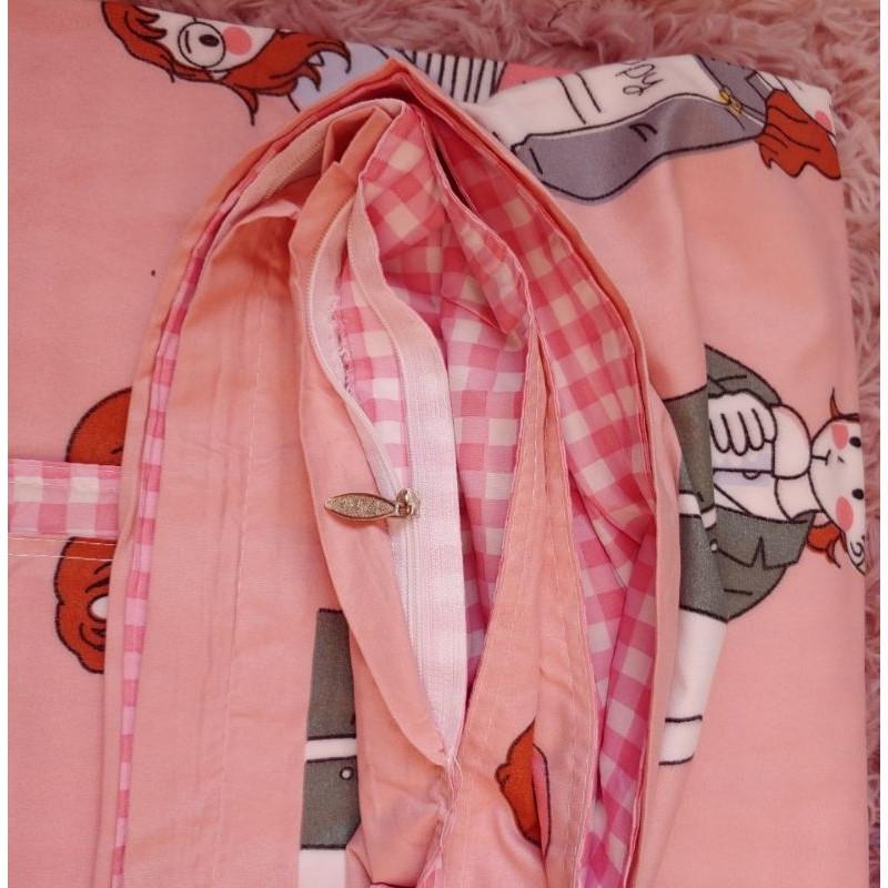 Bộ chăn ga Cotton Poly Hoa Nhí - Hàng nhập khẩu