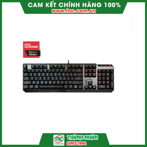 Bàn phím cơ gaming có dây MSI Vigor GK50 Low Profile US (màu đen) -Hàng chính hãng