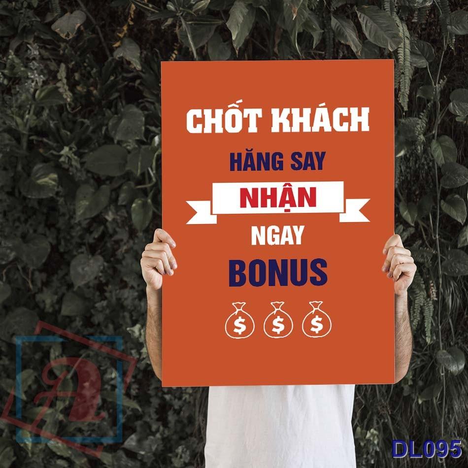 Tranh động lực trang trí văn phòng làm việc - Chốt khách hăng say, nhận ngay bonus - DL095