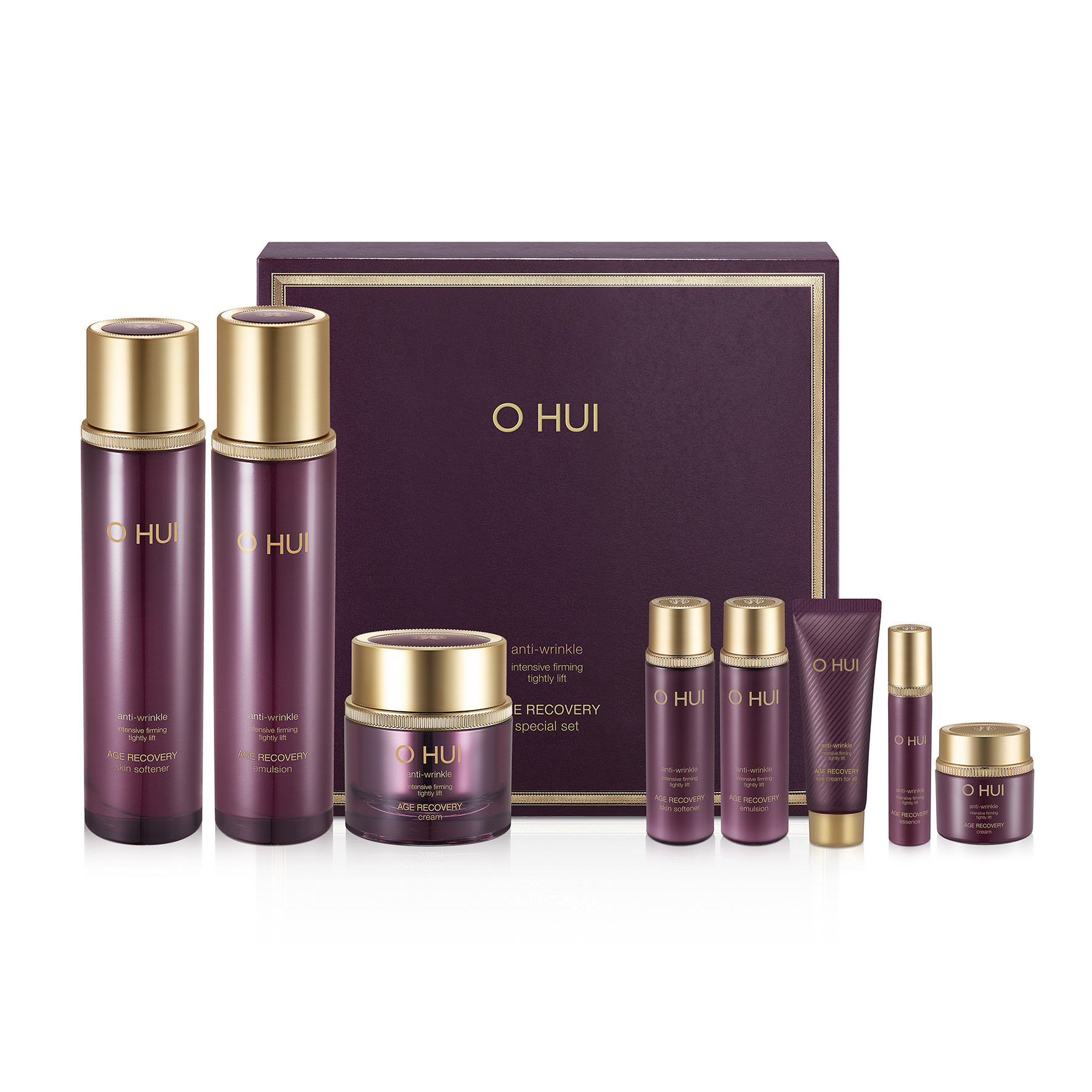 Bộ dưỡng cải thiện nếp nhăn OHUI Age Recovery Set 390ml