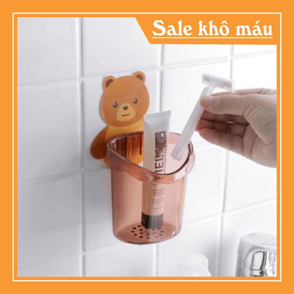 Cốc dán tường nhà tắm chú gấu dễ thương