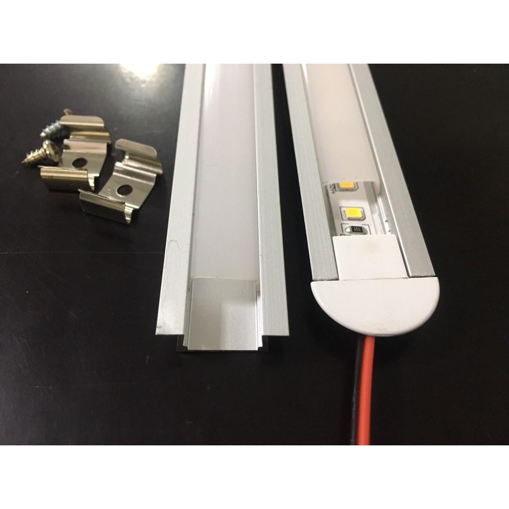 Thanh nhôm U âm định hình UT22-6mm đã gồm Led 10w/m, Dạng U âm, Dùng điện 12V.
