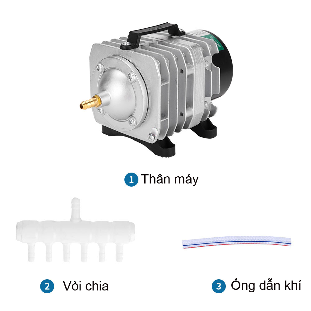 Máy sục sủi thổi khí oxy hồ bể cá cảnh 25W - 45L/P chất lượng cao,công suất mạnh, tiết kiệm điện.