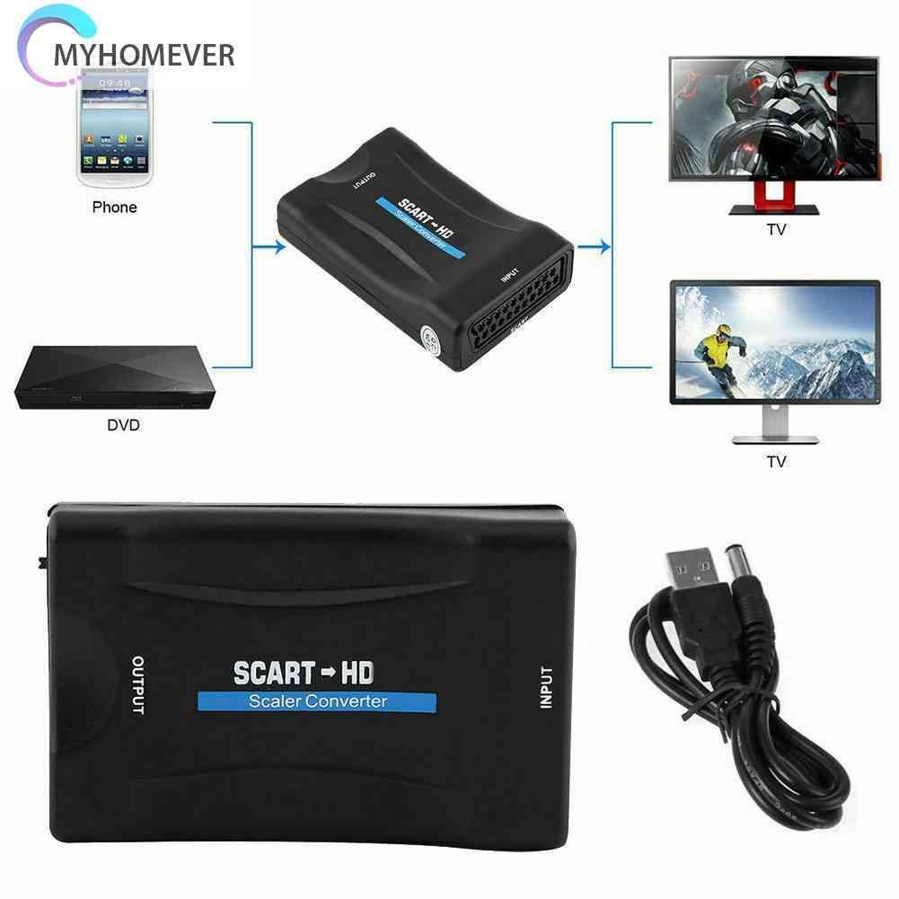 Bộ ChuyểN ĐổI Âm Thanh / Video SCART Sang HDMI 1080P