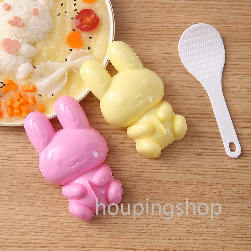 1 Set Khuôn Nhựa Làm Bánh Mì Hình Thỏ Sáng Tạo