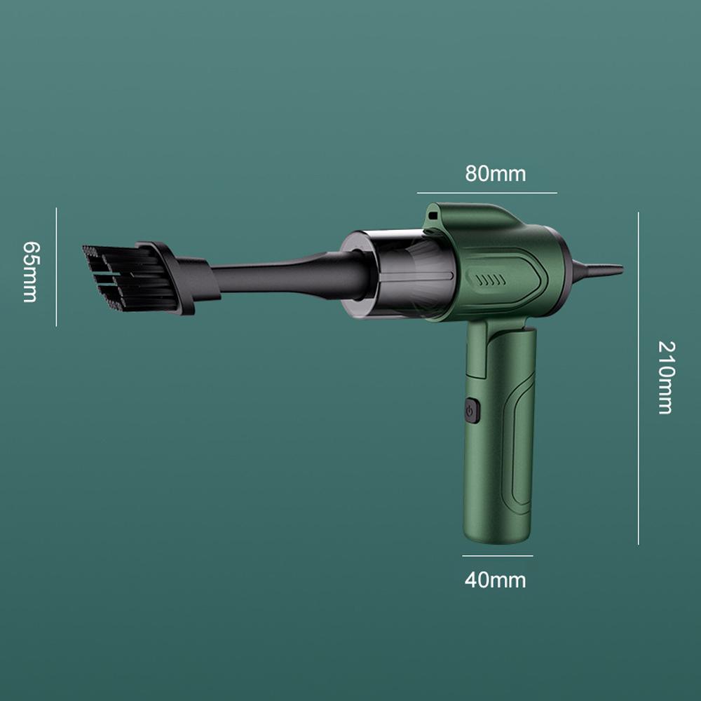Car Cordless Vacuum Cleaner 3 in 1 Handheld Dust Buster Air Blower Multifunctional Inflator Pump Support 90° Foldable for Home Office Car Interior
