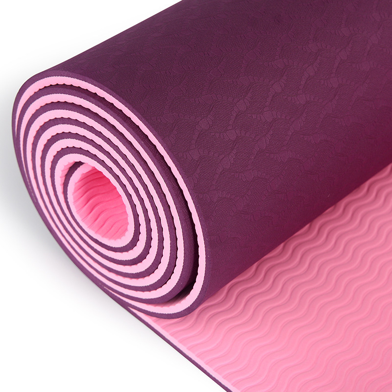 Combo Thảm Yoga TPE 2 Lớp 6mm, 2 Gạch Tập Yoga - YOGA QG, Thảm Chống Trơn Trượt, Thấm Hút Mồ Hôi, Mềm Mại, Không Gây Kích Ứng; Gạch Nhẹ, Có Độ Nén Cao, Chịu Lực Tốt - Hàng chính hãng