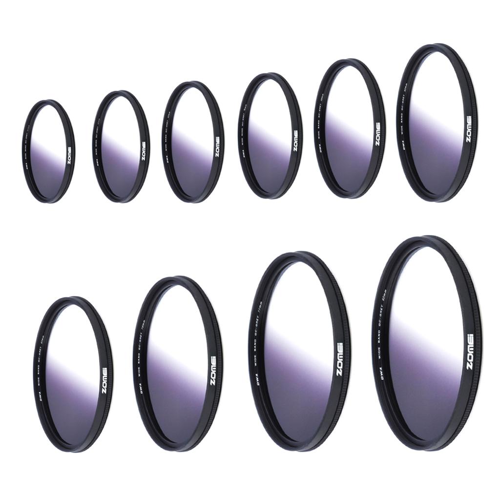 Ultra Slim Optical Graduated Color Camera Lens Filter For Canon Gray