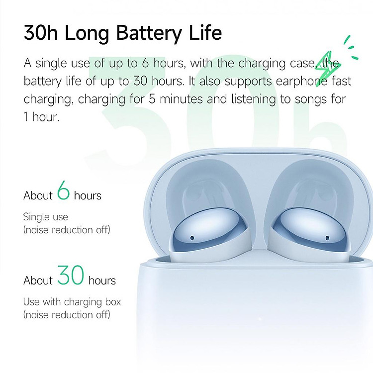 Tai Nghe Bluetooth 5.0 Không Dây Móc Vành Tai Chống Nước IPX4-Hàng chính hãng