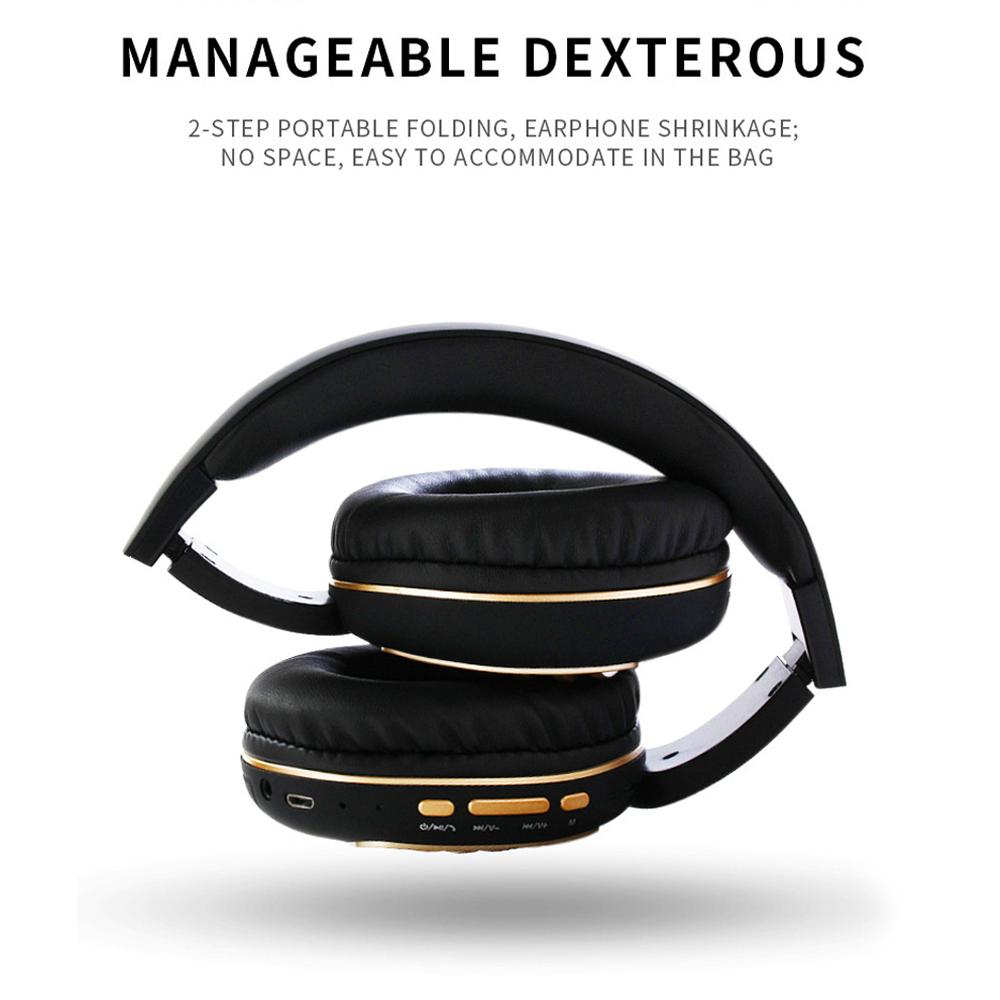 Wireless Bluetooth Foldable Headset FM Radio Stereo Music Portable Headset