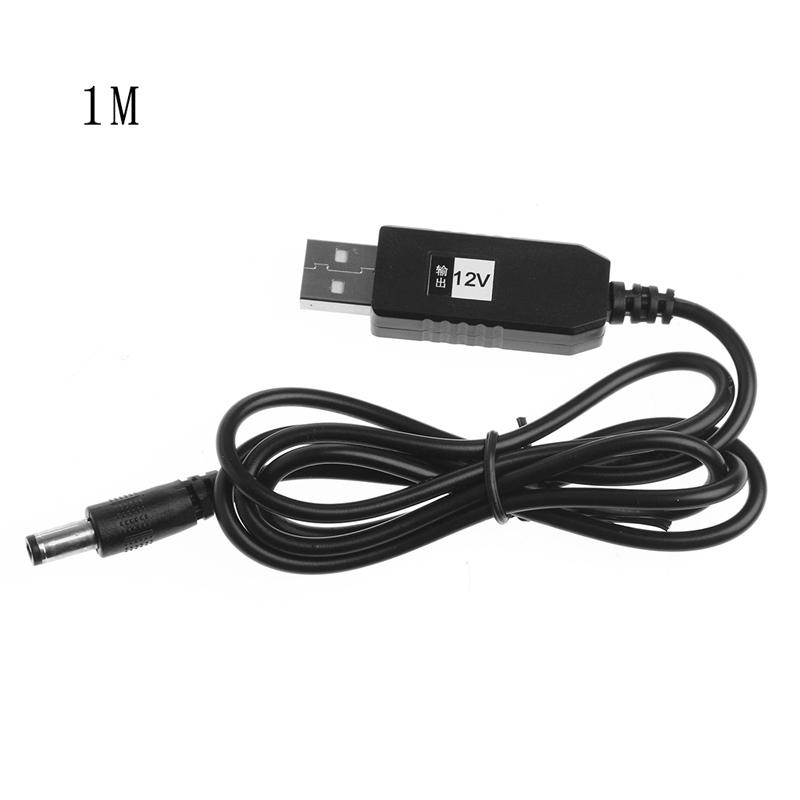 USB DC 5V Sang DC 12V 2.1x5.5mm Nam Step-Up Bộ Sạc Ổ Cắm Cáp Cho Power Bank để Router