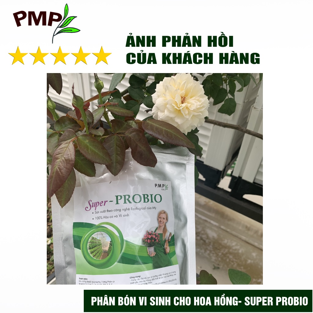 Combo Phân Hữu Cơ Cao Cấp Super Probio & Giá Thể Bã Mía Cho Hoa Hồng, Rau Sạch, Cây Cảnh