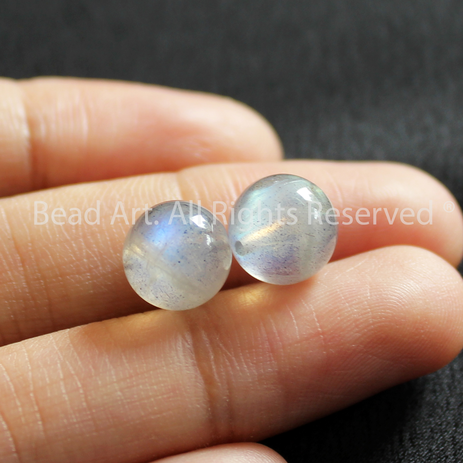 9MM Hạt Đá Labradorite Ánh Cầu Vồng Tự Nhiên Loại AB Làm Trang Sức, Phong Thuỷ, Chuỗi Hạt, Mọi Cung Mệnh - Bead Art