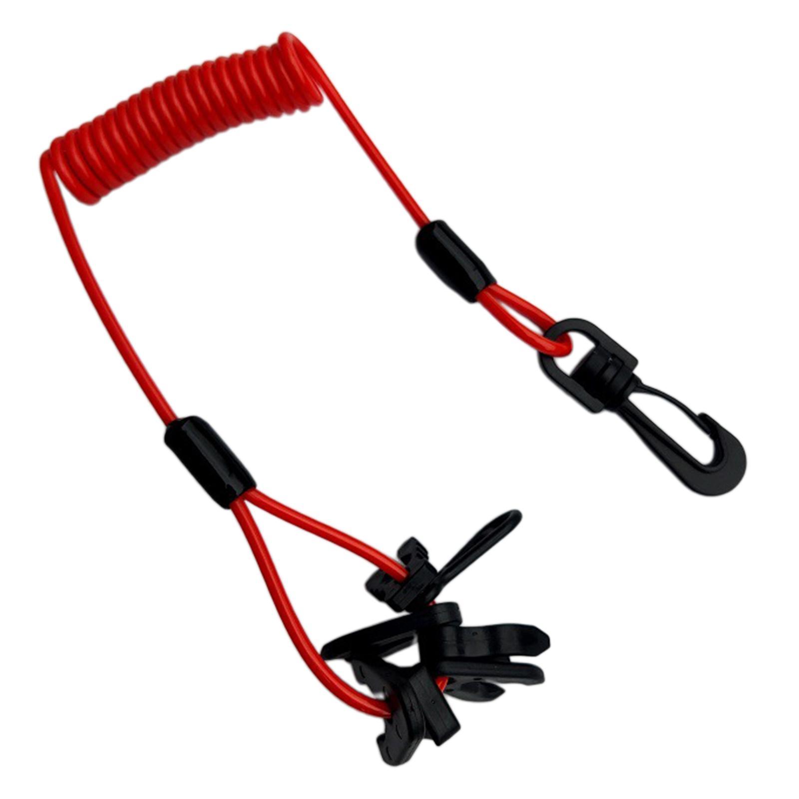 Marine Boat Kill Stop Switch Set w/ Lanyard & Clip for  Outboard Motor