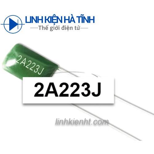 TỤ MICA 223J 2A223J DIP 22nF 100V P=5mm
