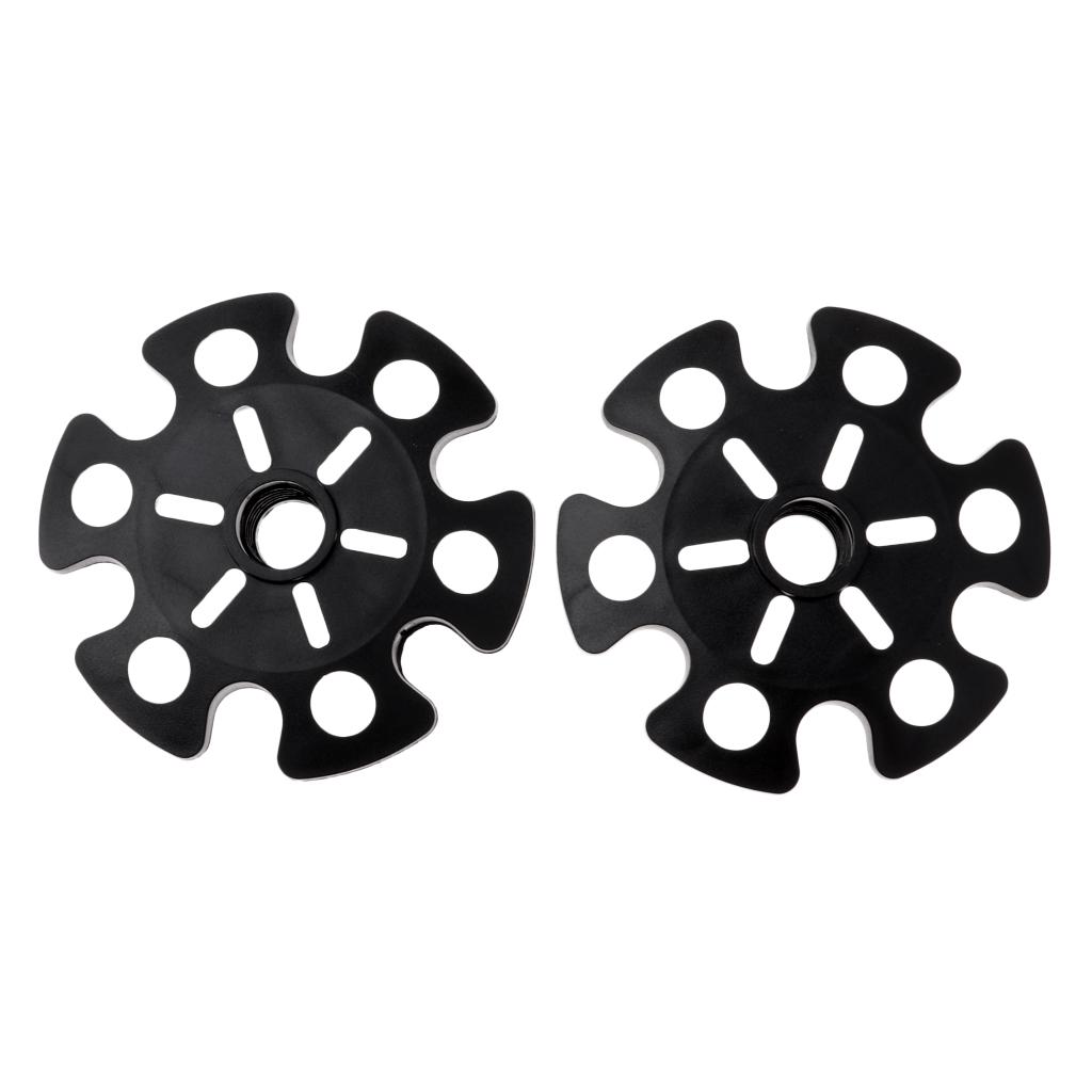 2pcs Climbing Trekking Pole Tips Snowflake Walking Stick Guard Replacement