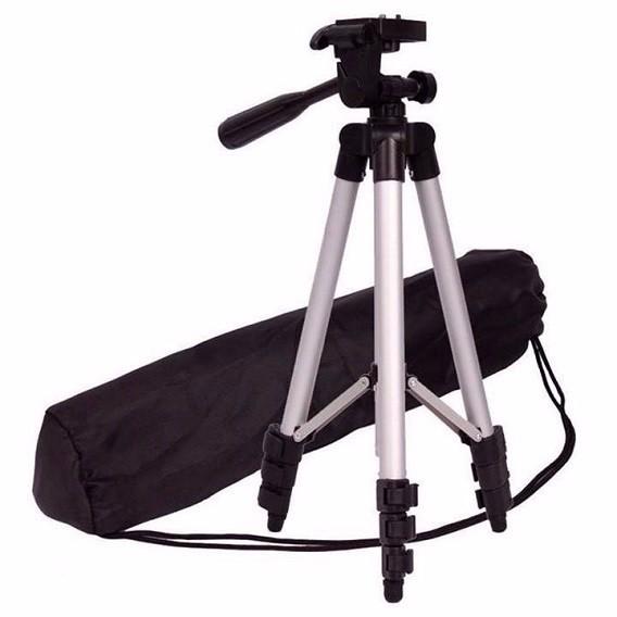 Gậy chụp ảnh 3 chân Tripod 3110 có kẹp điện thoại 3 chân kéo dài cao 1020mm giá đỡ chụp hình điện thoại máy ảnh tiện lợi