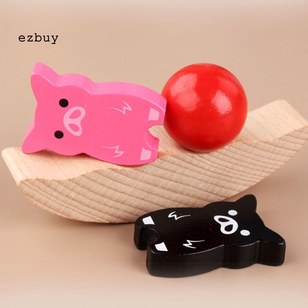 Bộ Đồ Chơi Xếp Hình Động Vật Bằng Gỗ