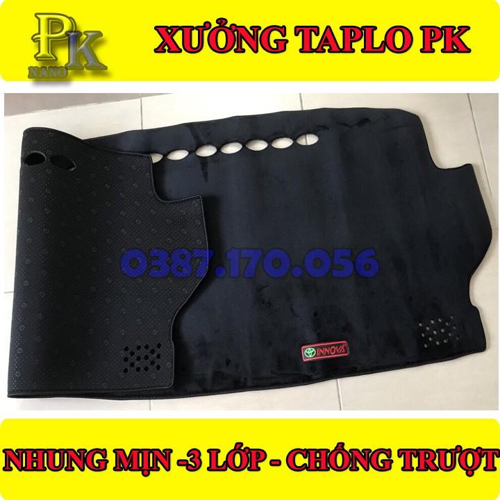 THẢM TAPLO NHUNG XE INNOVA- THẢM TAPLO INNOVA- THẢM TAPLO DA XE INNOVA CHUẨN FORM-NANOPK