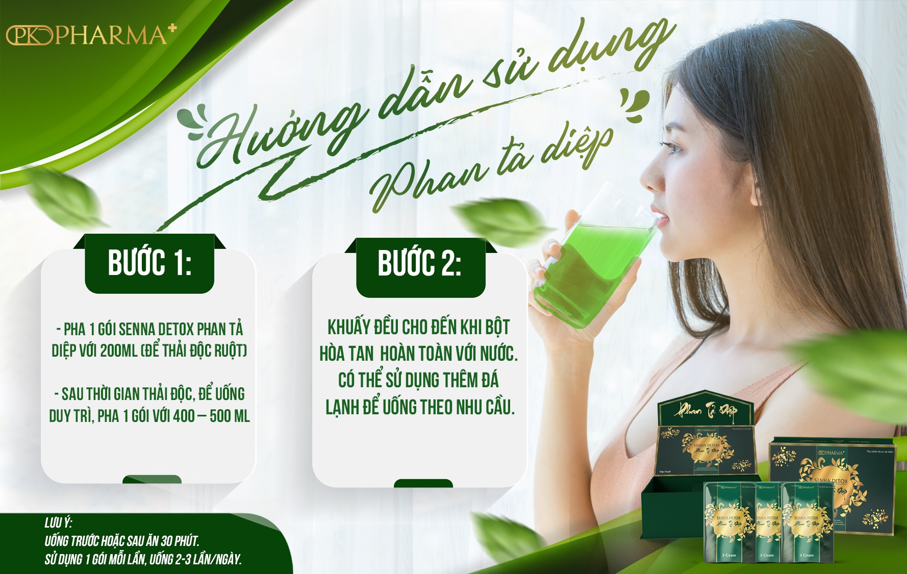 ]- Thải Độc Dạ Dày Phan Tả Diệp- Senna Detox- Pk Pharma-Dr Laicr