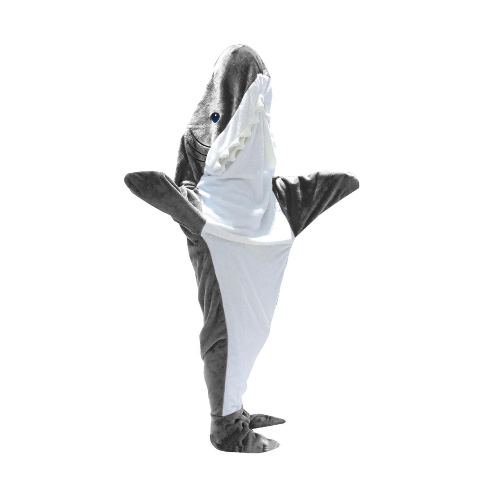 Wearable Blanket Hooded Cosplay Warm Sleepwear for Home Halloween