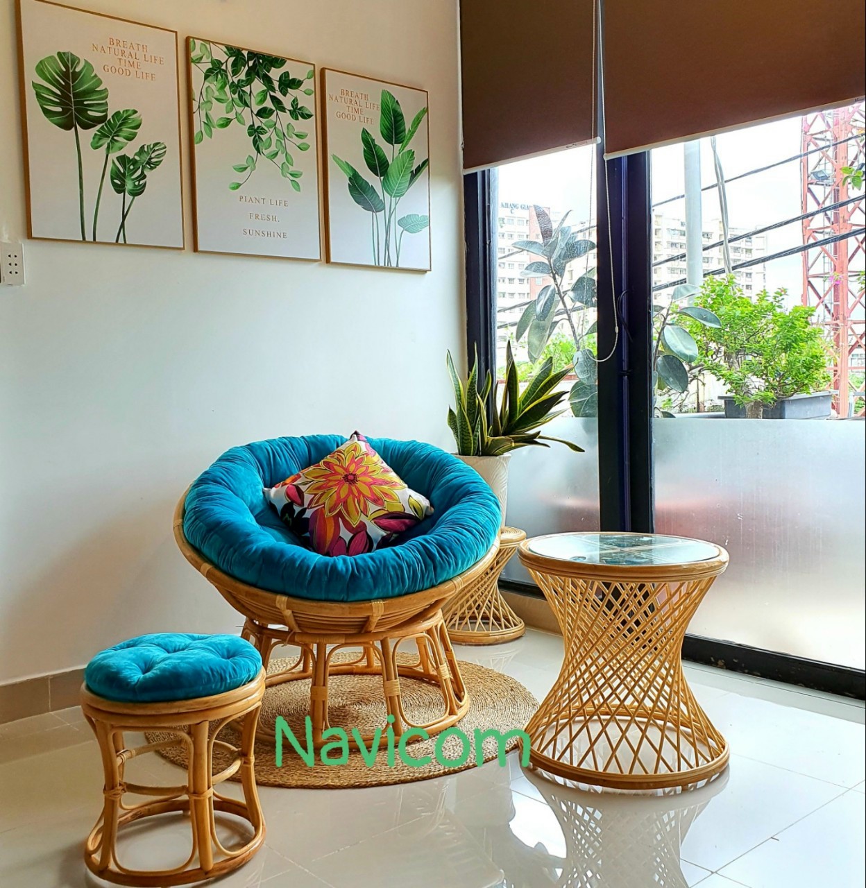 Ghế thư giãn papasan size 1m