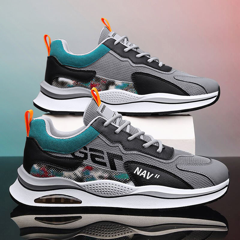 Giày Thể Thao Nam GEMI - Giày Sneaker Màu Đen - Xám - Kaki, Giày Nam Đẹp, Phong Cách Trẻ Trung Năng Động - G5050