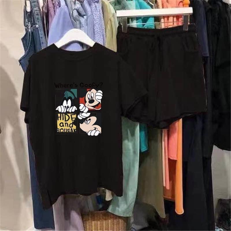 BỘ ĐÙI COTTON MICKEY 5 MÀU CHO NỮ