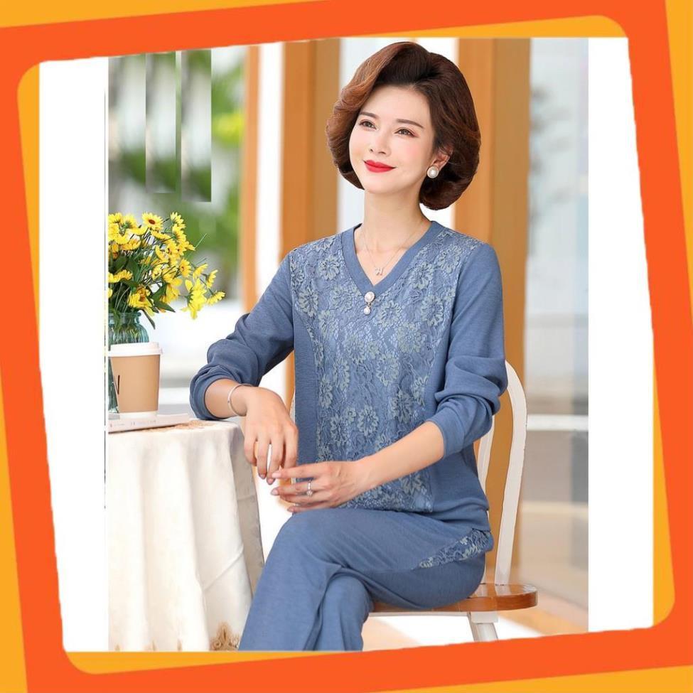 Bộ đồ cao cấp cho mẹ, bộ đồ ren