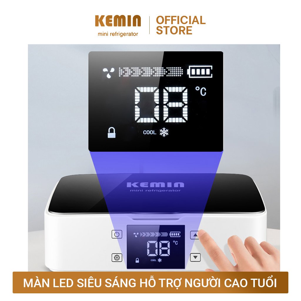 Hình ảnh Hộp lạnh di động Chính hãng Kemin K1 Pin 10400mah- Bảo quản Insulin, vacxin, thuốc, filer,botox- Tặng kèm túi đeo