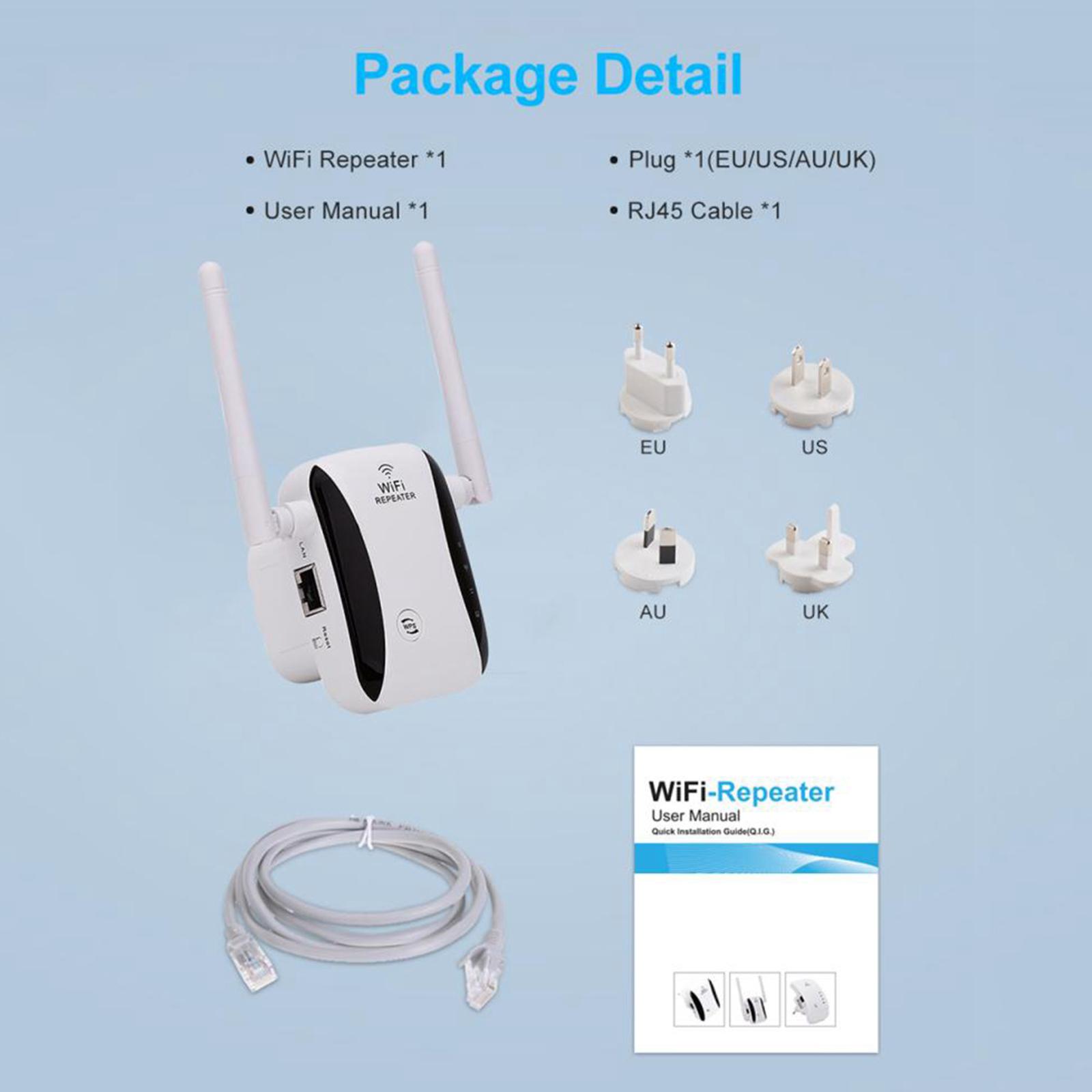 Wifi Range Booster Extender Router 300Mbps UK Plug