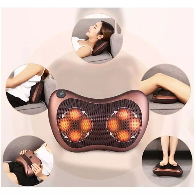 GỐI MASSAGE HỒNG NGOẠI 8 BI, Xua tan mệt mỏi cho cơ thể - Món quà ý nghĩa cho bản thân và gia đình bạn
