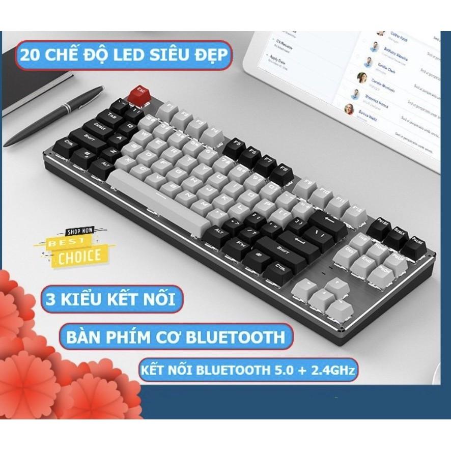 Bàn phím CƠ Bluetooth Kết nối Không Dây đa nền tảng Pin Sạc K950