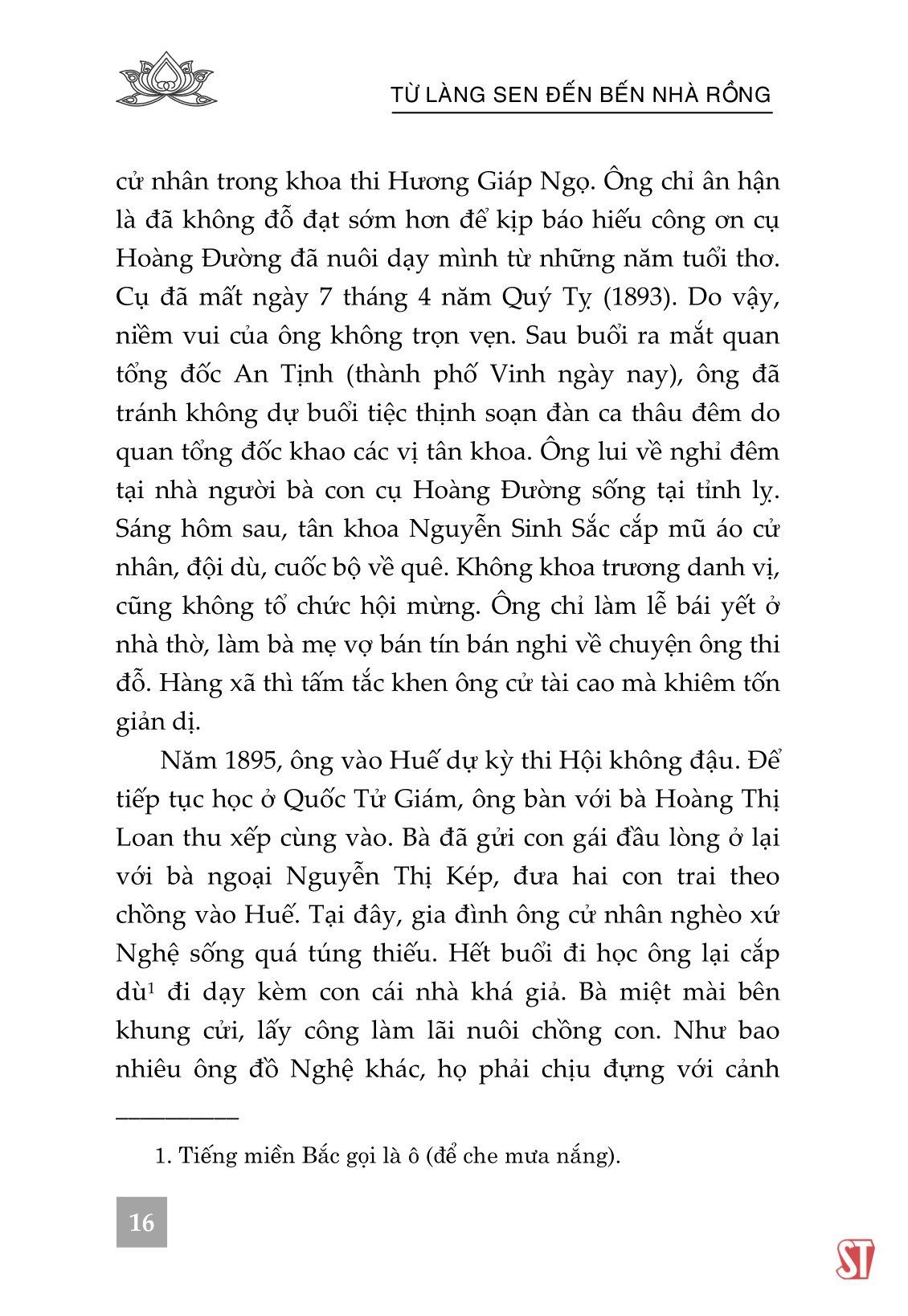 Từ Làng Sen Đến Bến Nhà Rồng